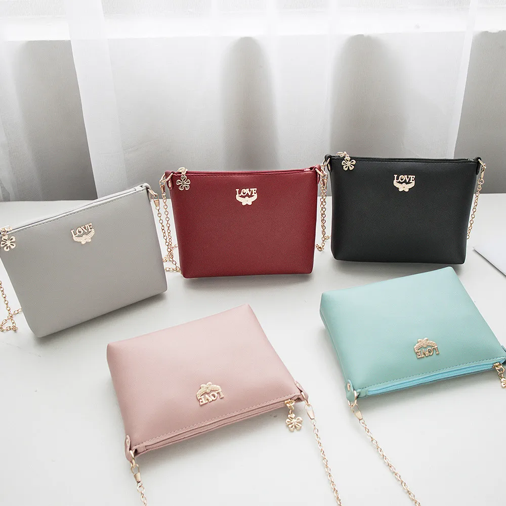 

Brand Bags For Women High Quality Women Single Shoulder sac main femme Rivets Oblique Cross Bag Litchi Grain Love Letter#5$