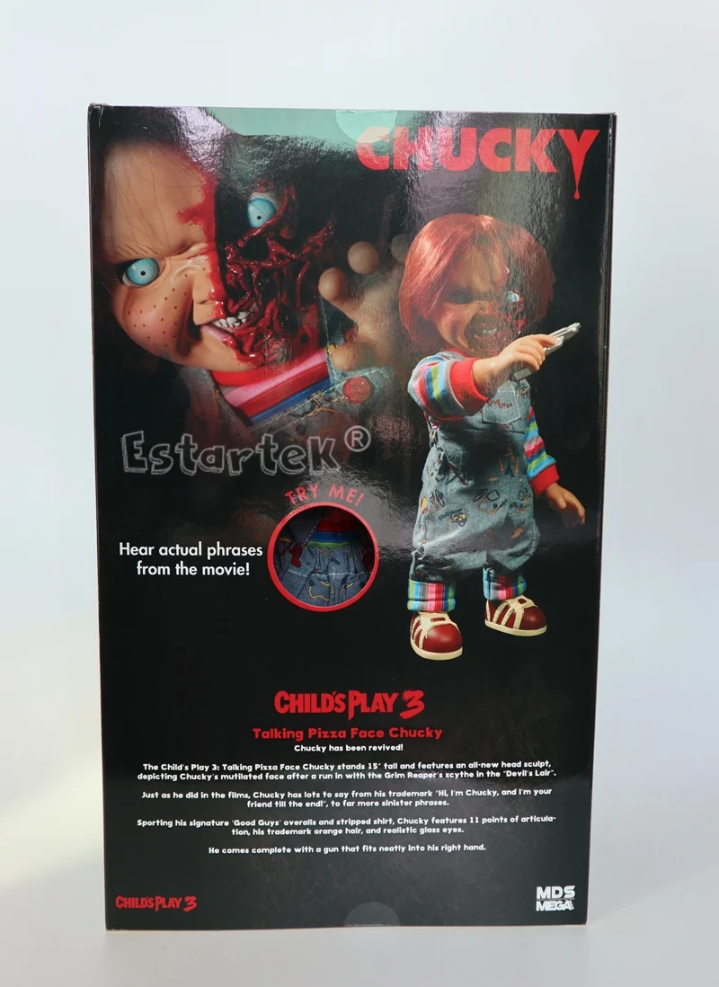 Mezco Toyz 78020 15 дюймов Chucky Rotten Face версия с голосовой коллекцией фигурка для фанатов подарок на праздник