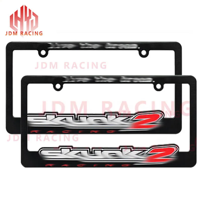 

2pcs Hot American standard JDM License Plate Frame for Skunk2 License Plate Frame - Live The Dream For HONDA/ACURA UNIVERSAL CIV