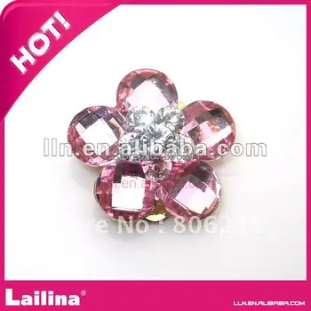 

Wholesaler fashion metal flower button for wedding