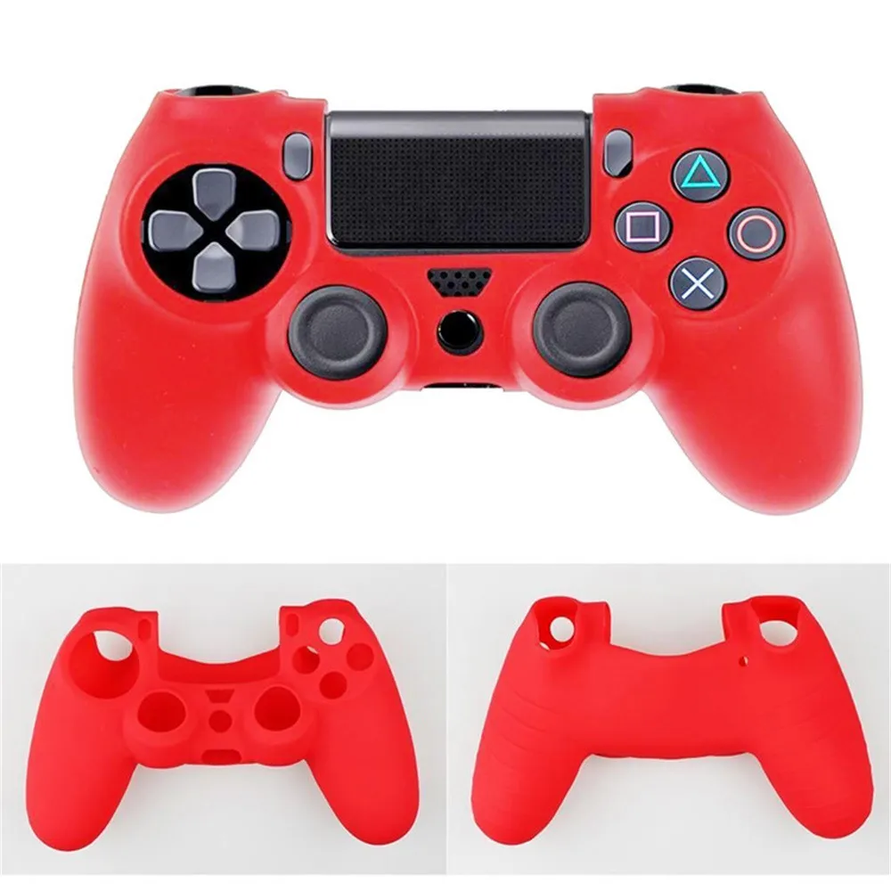 Высококачественные мягкие Нескользящие силиконовый чехол ForPlaystation PS4 ручка контроллера сцепление - Цвет: G