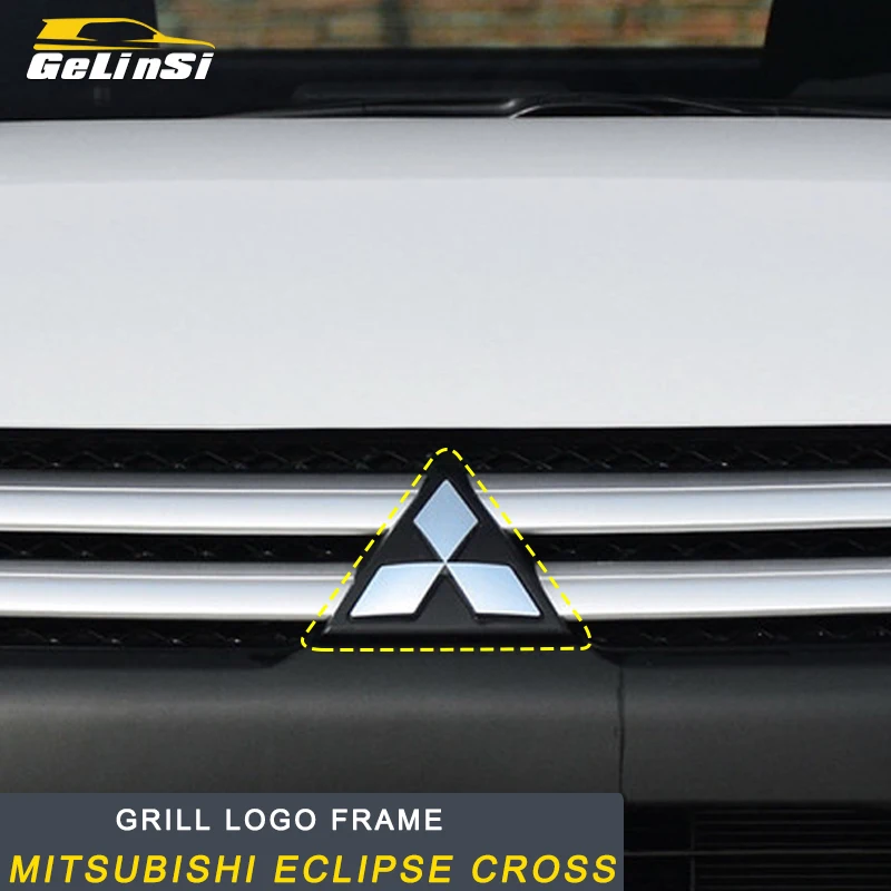 Gelinsi для Mitsubishi Eclipse Cross 2018 гриль Логотип рамка накладка наклейки аксессуары авто