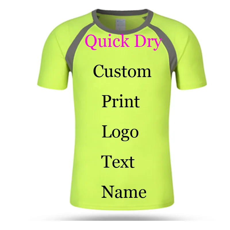 

Quick DryT shirts Custom Print Logos Name Embroidery Advertisement Digital Print tees jersey 100% Poly Breathable perspiration