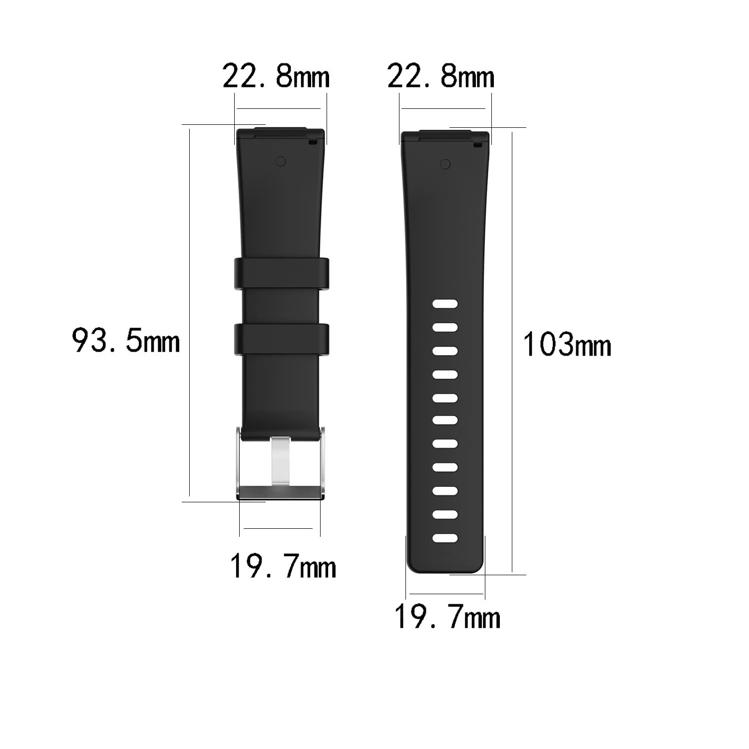 Replacement Band For Fitbit Versa/Versa Lite Strap With Screen Protector Silicone Bracelet Accessories For Fit Bit Versa Band