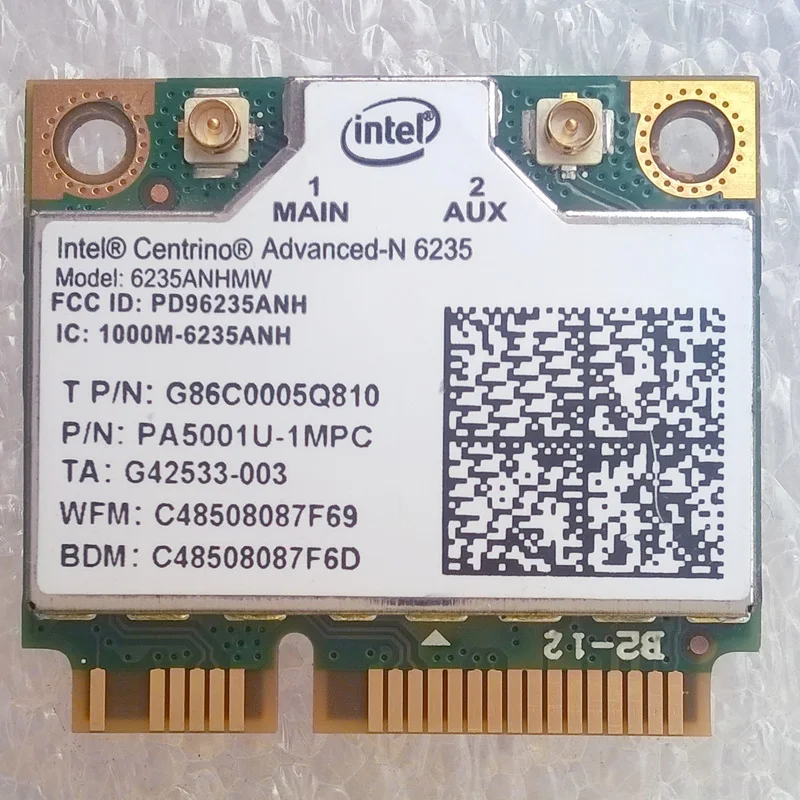 Intel Centrino Advanced-N 6235 802 11 abgn 2x2 JP2 WiFi и BT4.0 комбинированная карта PA5001U-1MPC | Компьютеры