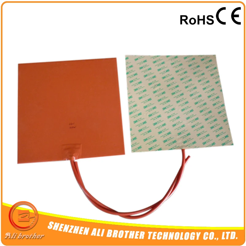 

High Quality CE/TUV Certificate Flexible Silicone 12v Heating Element 6"by 6" for 3D Printer 100w
