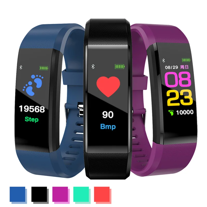 TapicRay Smart Band ID115 plus Color Screen Wristband Pedometer Fitness