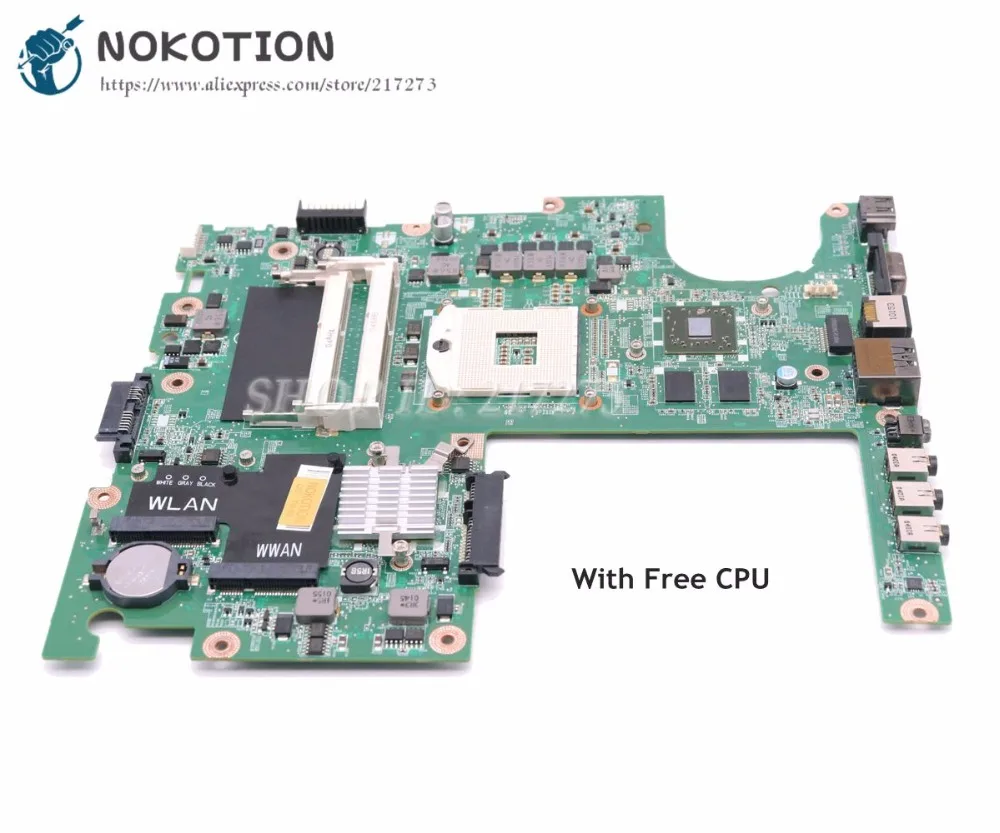 NOKOTION для dell Studio 1558 материнская плата ноутбука CN 04DKNR DA0FM9MB8D1 HM57 HD5470 DDR3 Бесплатный