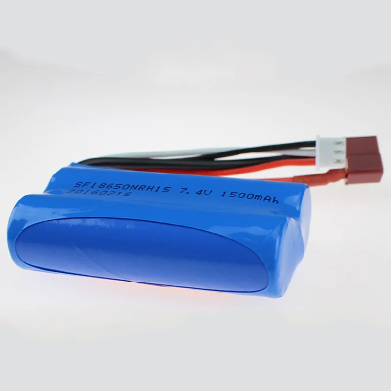 7,4 V 1500Mah литий-полимерный Батарея для Wltoys 12423 12428 12401 12402 12429 Lipo Батарея 2S 7,4 V 1500Mah