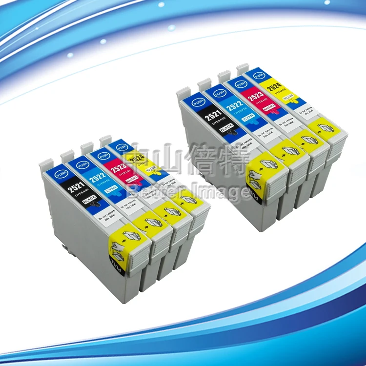 

INK WAY 8pack 252 t2521 compatible ink cartridge for Epson WorkForce WF-7110 wf-3620 wf-3640 wf-7610 wf-7620 Inkjet Printer