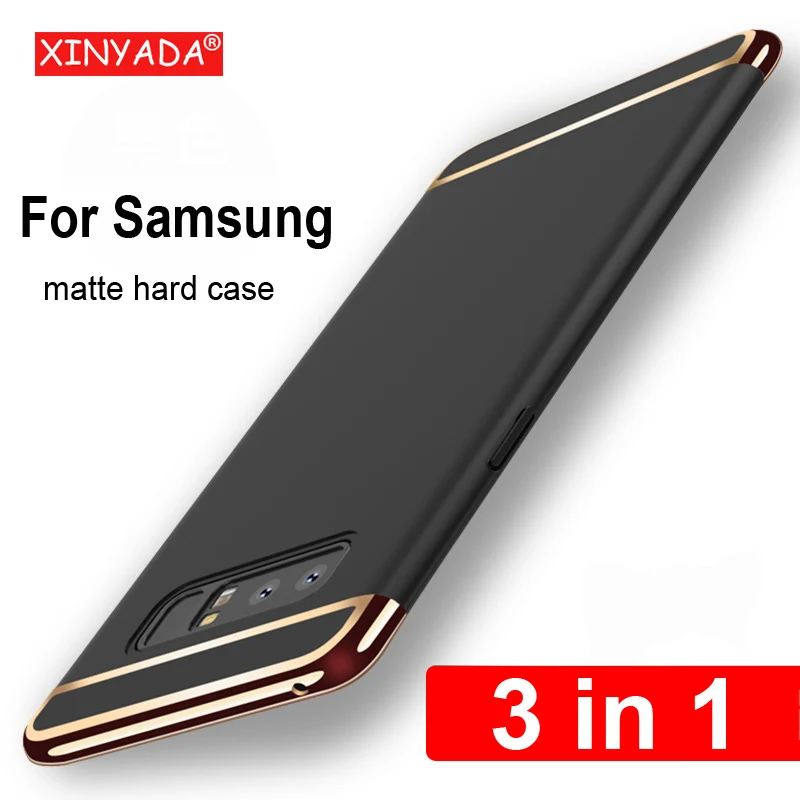 

luxury PC hard Bumper Case For Samsung Galaxy Note 8 Note8 Cover protective Shell armor coque funda 3in1 house