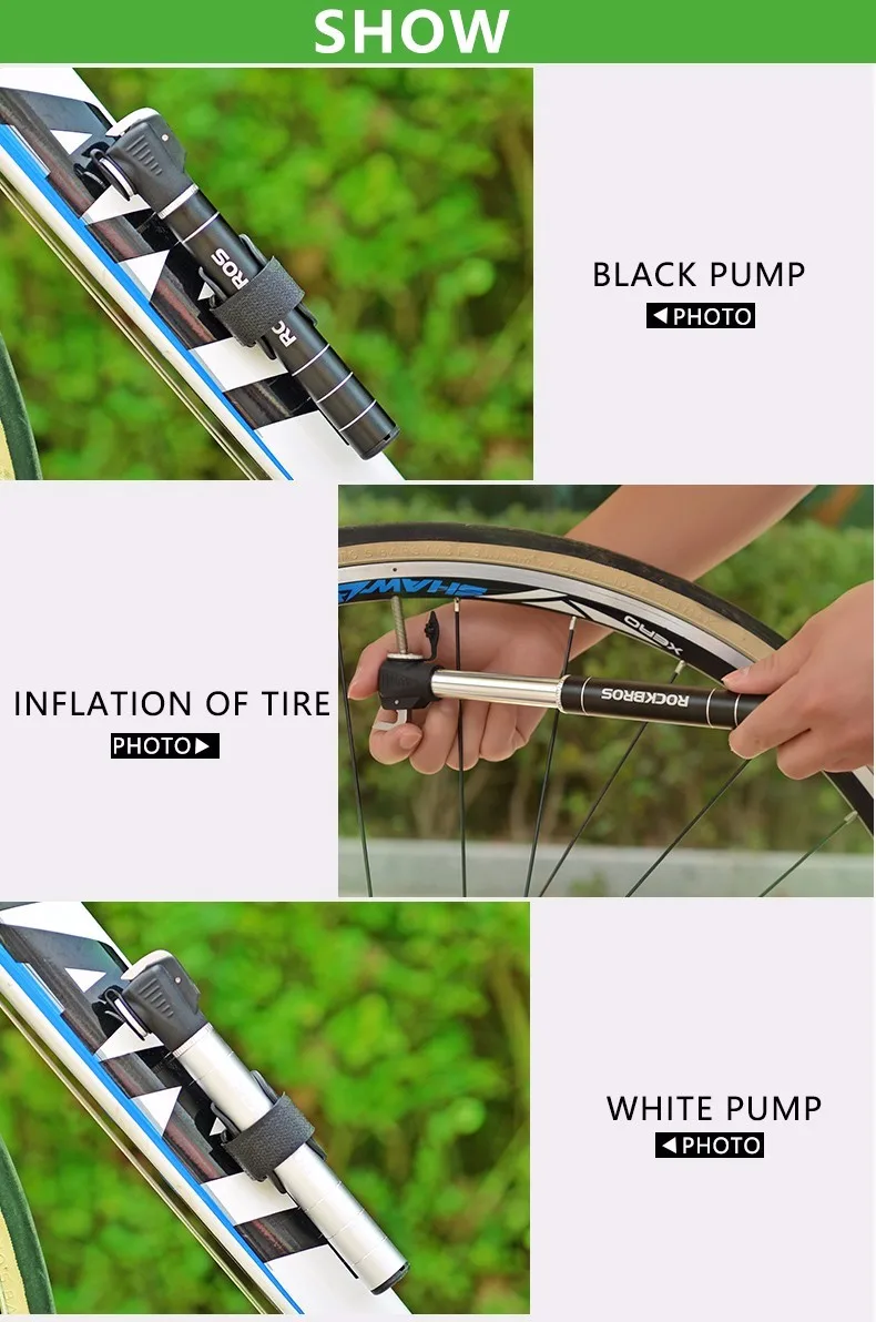 ROCKBROS мини велосипедный насос портативный легкий алюминиевый сплав bisiklet aksesuar MTB велосипедные воздушные насосы для шоссейного велоспорта шин
