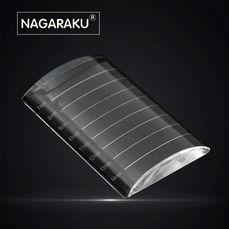 Накладки для наращивания ресниц NAGARAKU прозрачные индивидуальные накладки