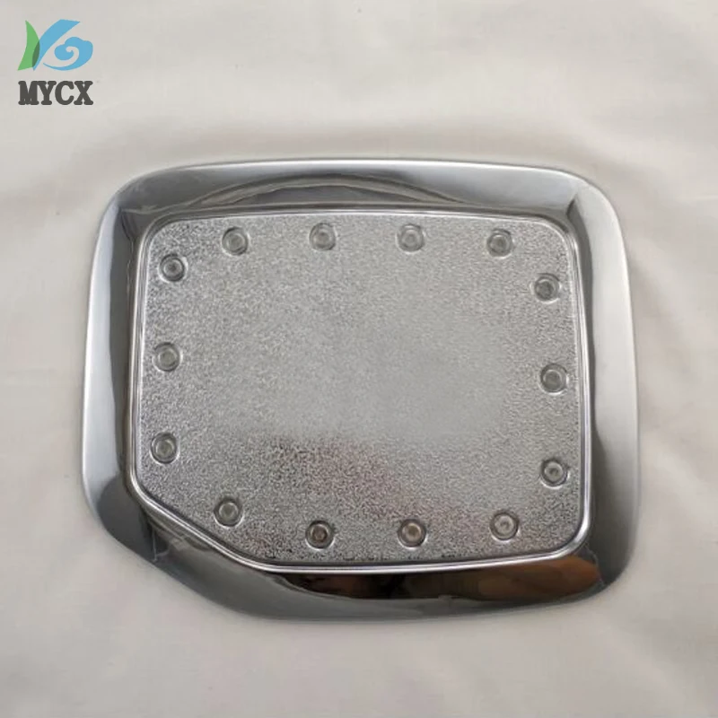 Хромированная Крышка бака для Toyota Land cruiser Prado FJ90 3400, спойлер для внедорожника ABS, крышка для топливного масла и газа, автомобильные аксессуары для Prado 90