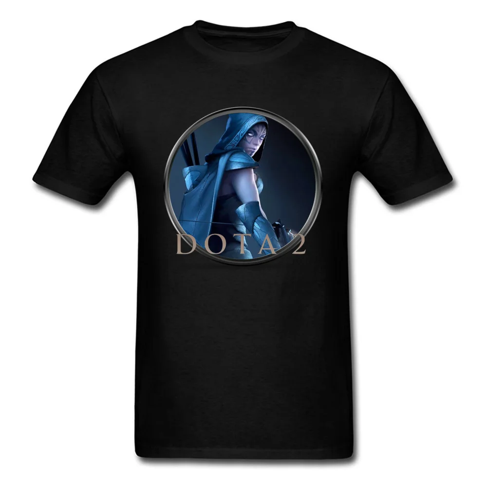 Fashion Dota 2-2 Printed On Top T-shirts O Neck 100% Cotton Man Tops T Shirt Short Sleeve Lovers Day Printed On Tshirts Dota 2-2 black