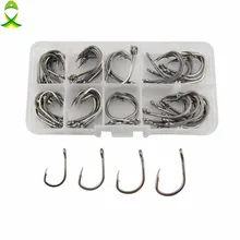 JSM 70 шт. 10827 рыболовные крючки из нержавеющей стали набор рыболовных крючков с коробкой