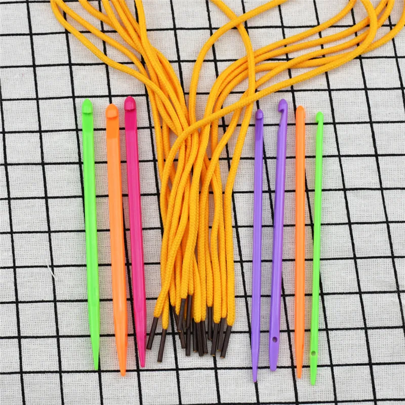 KOKNIT-Multicolor-Plastic-Knitting-Needles-Crochet-Hooks-Knit-Needle-DIY-Weave-Tools-Home-Sewing-Supplies (4)