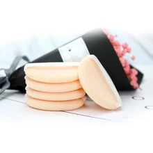 Шерстяная ткань мягкая приятная для кожи лица гладкая основа пудра, косметический Спонжик органические ватные диски макияж губка слоеная Красота 5 шт