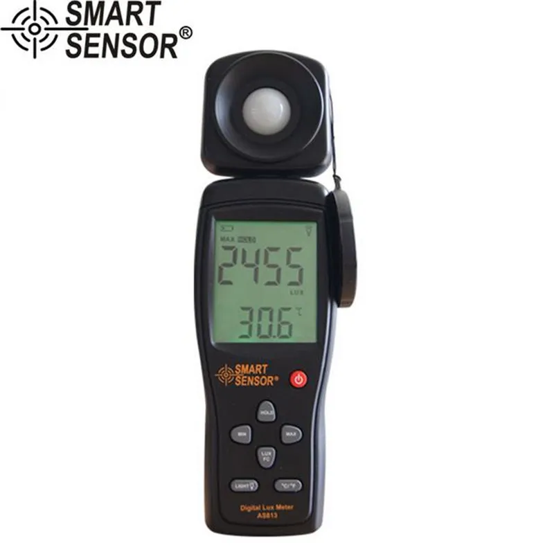 

100,000 Lux Digital LCD backlight Light Meter Lux/FC Measure Tester AS813--industrial grade light sensitive diode