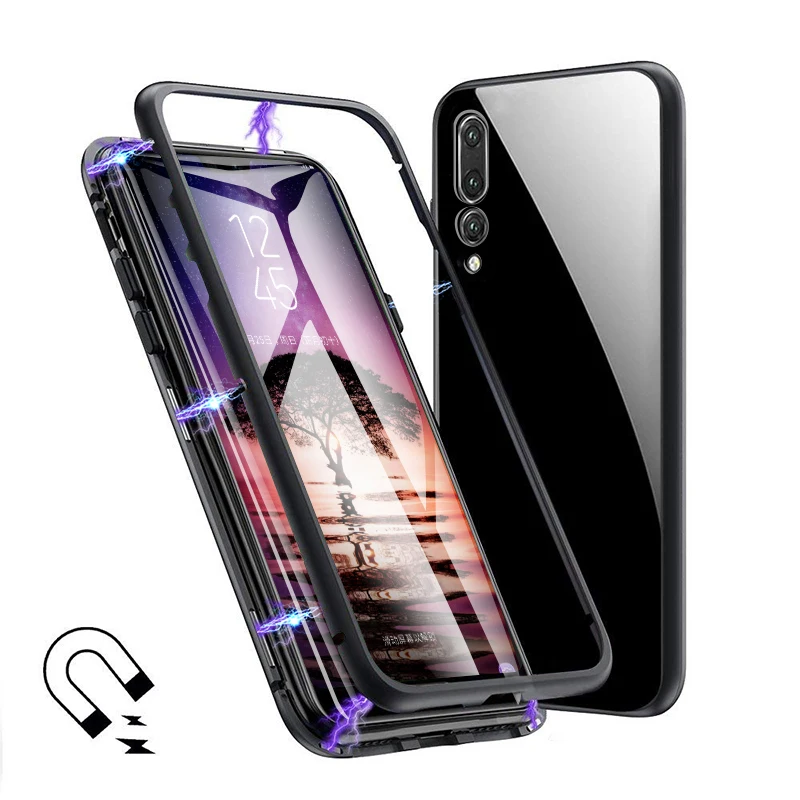 Хит продаж 360 магнитный поглощающий чехол CHYI для Huawei P30 P30pro из закаленного стекла
