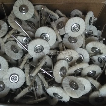 

Free Shipping China Polishing Wheels 144pcs/box Jewelry Rotary Polishing Brush Mounted Goat Hair Wheel Brush