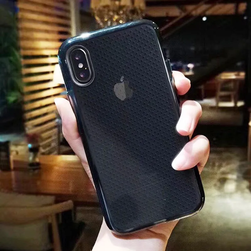 Брендовый защитный противоударный чехол-сетка для iPhone XS MAX XR 8 Plus 7, мягкий чехол из ТПУ для iPhone 11, чехол для телефона