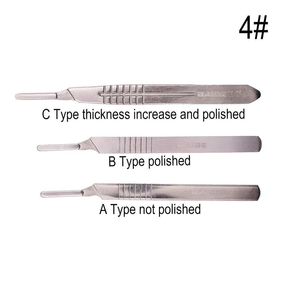 4# ручка медицинский скальпель Открытие Инструменты для ремонта нож для одноразового Стерильного/мобильного телефона/красоты/DIY 1500 шт./лот