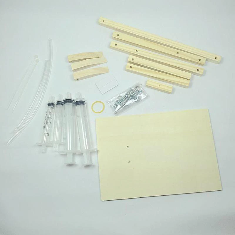 price cut  Diy 3D Assembly Toys Wooden Wooden Puzzle Kids Science Experiment Toys Educational Piston Digging M