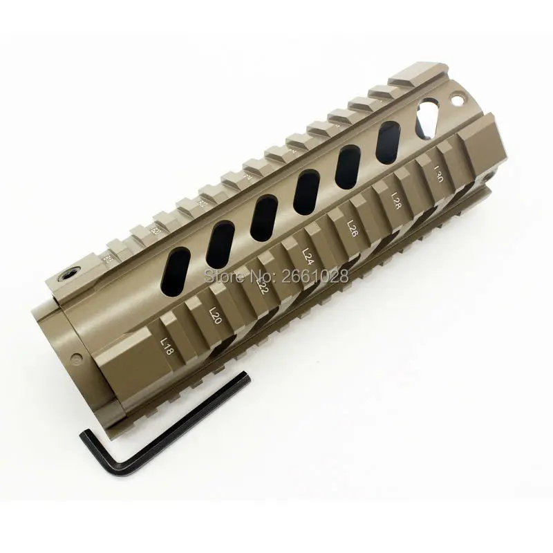 ", 7", 1", 12", 1" дюймовый свободный поплавок Picatinny Quad Rail system Handguard. 223/5. 56 Охотничьи аксессуары черный/коричневый