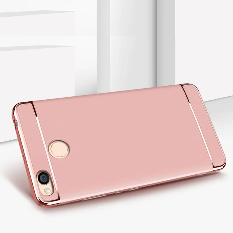 3 в 1 Роскошный чехол для Xiaomi Redmi 4 X Обложка 360 Степень защиты Жесткий PC мобильного
