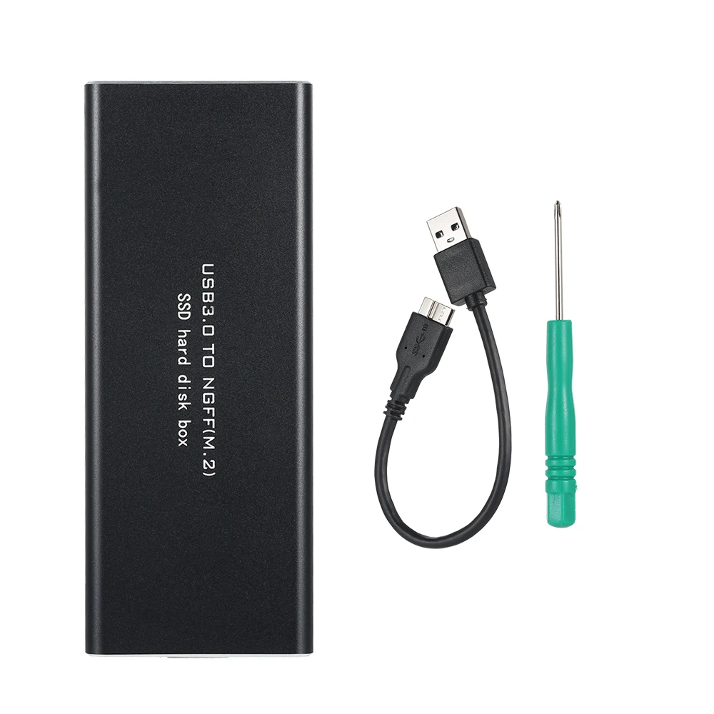 Черный NGFF M.2 к USB 3 0 5gbps SSD корпус адаптер чехол для хранения с UASP применимо 2230/2242/2260