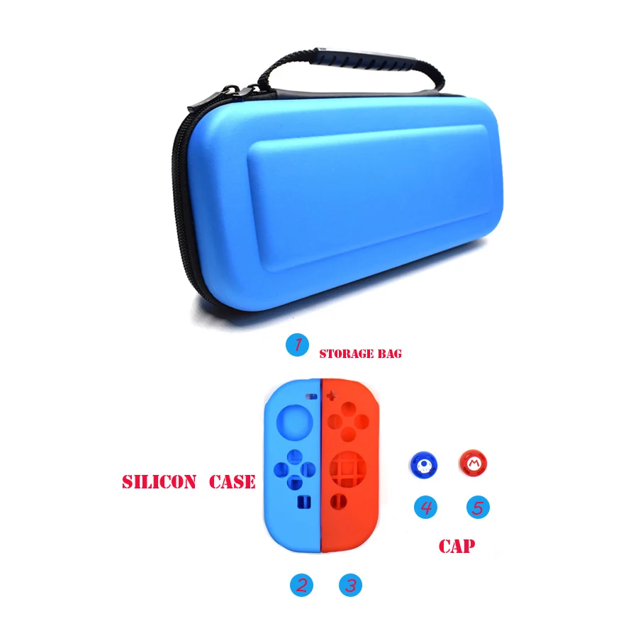 Портативный жесткий корпус чехол для nintendo s Switch Console прочный Nitendo чехол для NS nintendo Switch аксессуары - Цвет: Blue