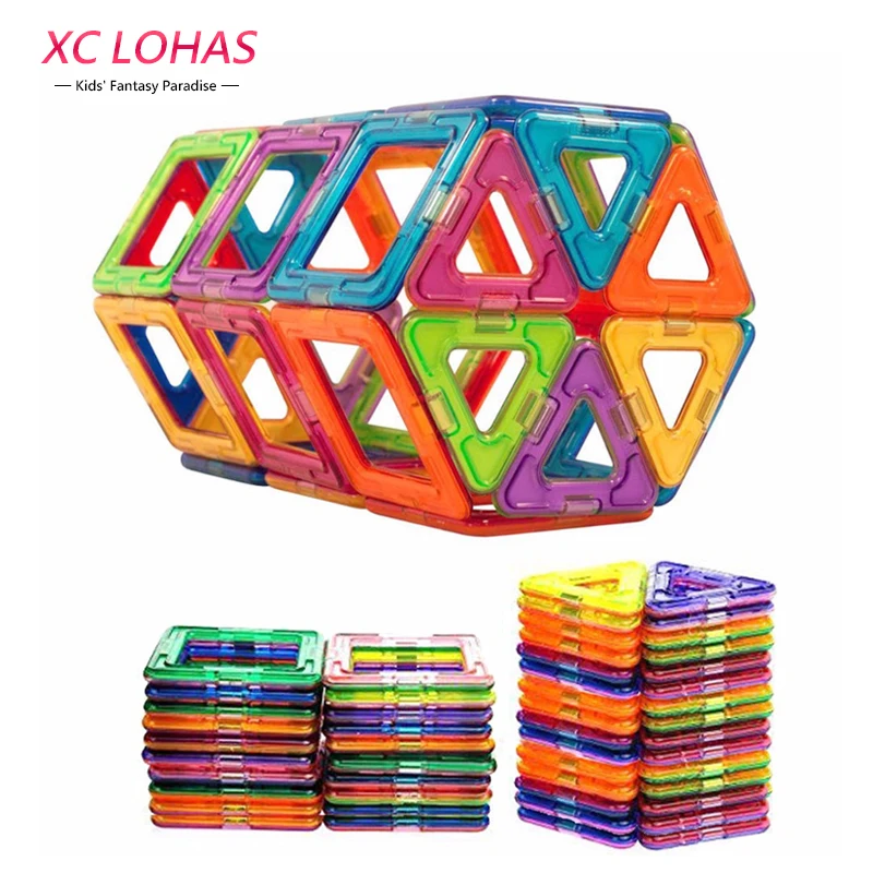 50 Pcs Magnetic Blocks Construction Model Magnetic Building Blocks Children DIY Educational Toys Kids Birthday Gift