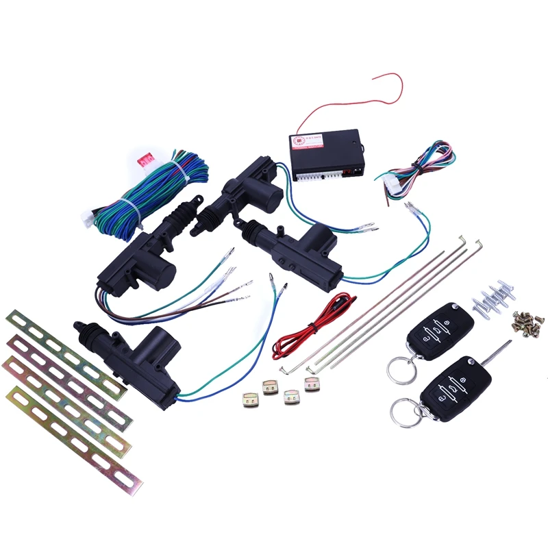 

Remote-controlled vehicle-mounted keyless entry central control door lock system