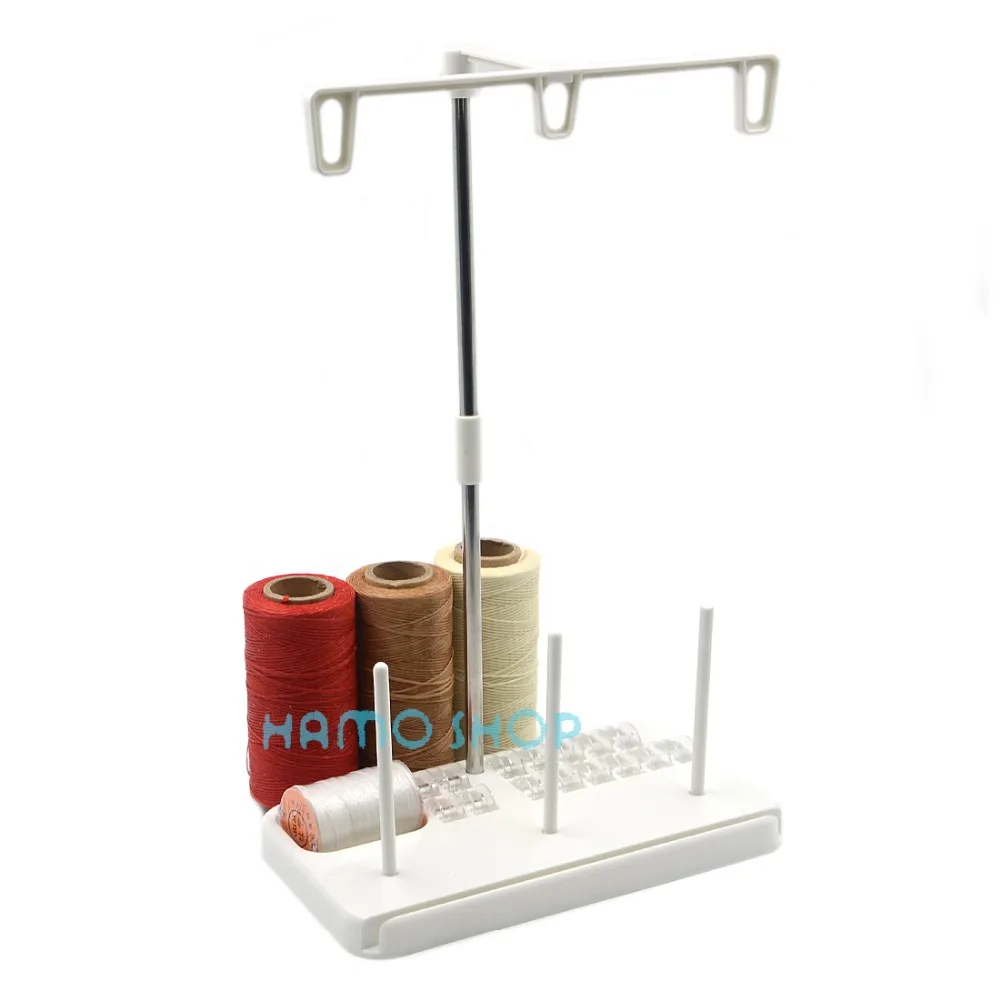 1set White Thread Spools Holder Embroidery Sewing Machine Bobbins For