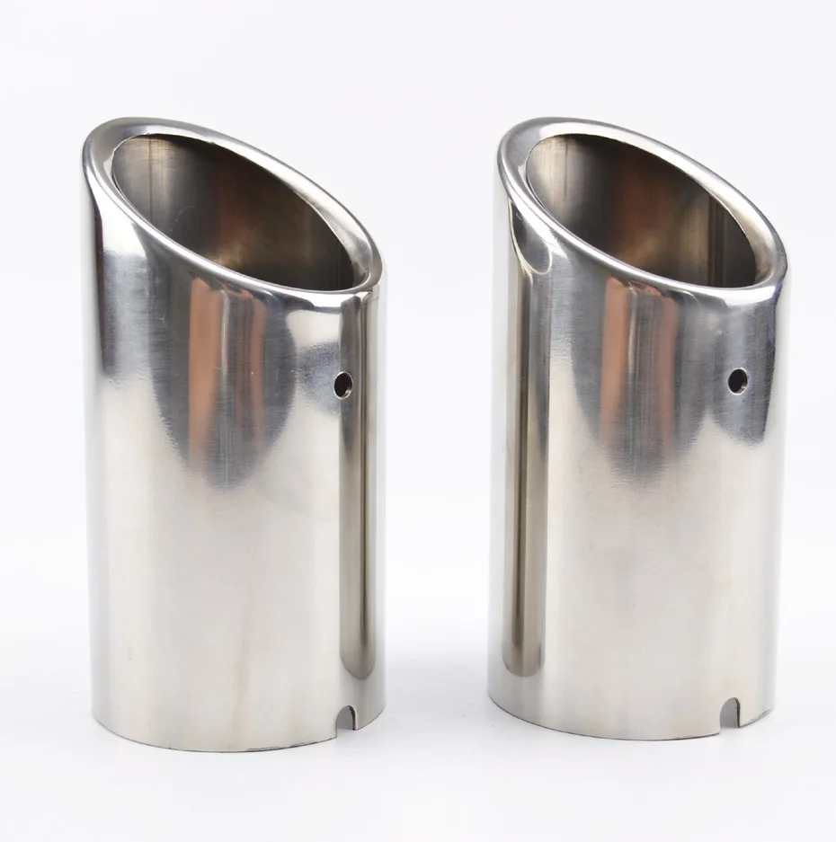 2Pc Car Exhaust Muffler Tip TailPipe Covers For VW Golf 6 Golf 7 Tiguan Seat Leon/Skoda Octavia Estate Superb Car Sticker