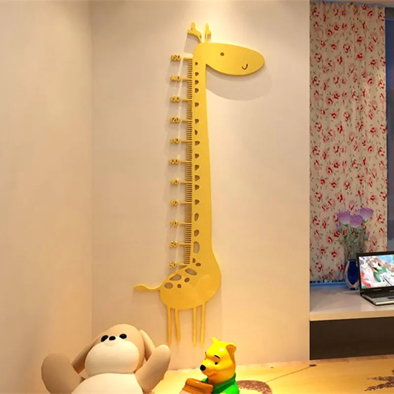

Height Measurement Cartoon Giraffe Wall Sticker For Children's Room Sticker Wall Acrylic Waterproof Anti-mold Decoration Sticker