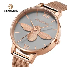 STARKING 30m Waterproof Rose Gold Watch Women Quartz Watches Steel Ladies Top Brand Luxury Female Wrist Watch Girl Clock Relogio