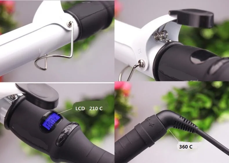 Профессиональные Автоматические щипцы для завивки волос с ЖК дисплеем