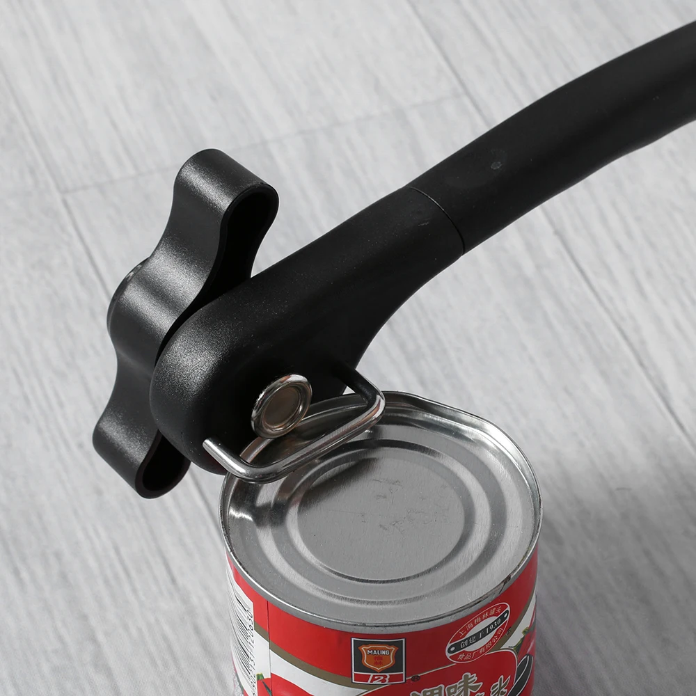 

1 PC Black Red Safety Handy Ergonomic New Professional Handy Safety Manual Tin Edge Cutter Lid Remover Can Opener Smooth Edge