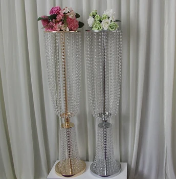 

new style wedding aisle decorations crystal pillars