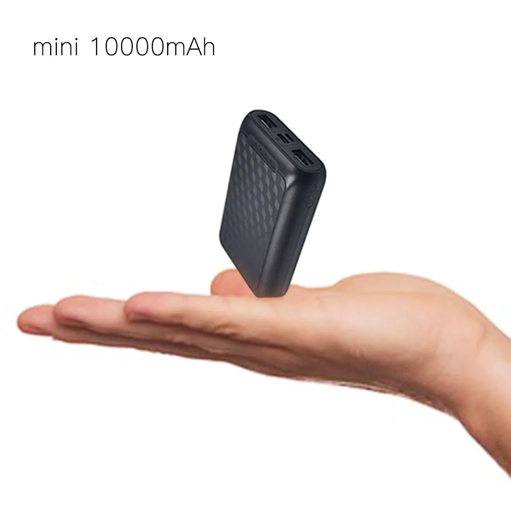 

Mini 10000mAh Power Bank Portable Type C PD Charger 10000 mAh Powerbank For iPhone Xiaomi Mi 9 External Battery Poverbank