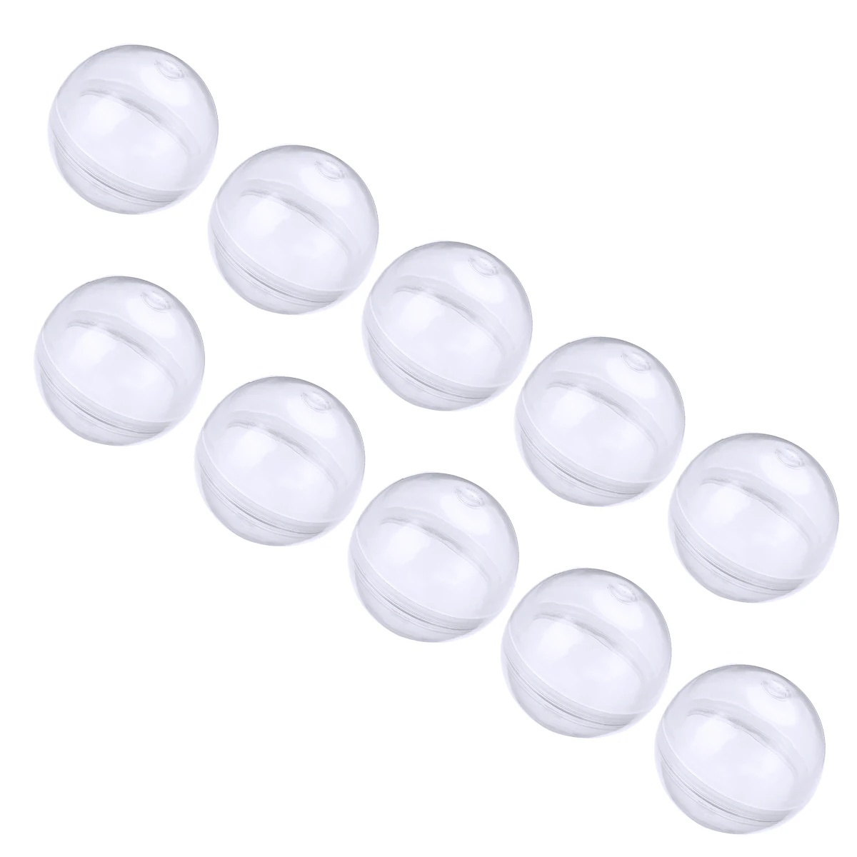New 10Pcs Transparent Plastic Empty Round Toy Capsules For Ball Vending Machine 1.2inch 32mm Diameter