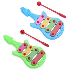 MrY развивающая игрушка-головоломка мини детская Гитара ручная форма пианино дети 4-Note игрушки, музыкальные инструменты