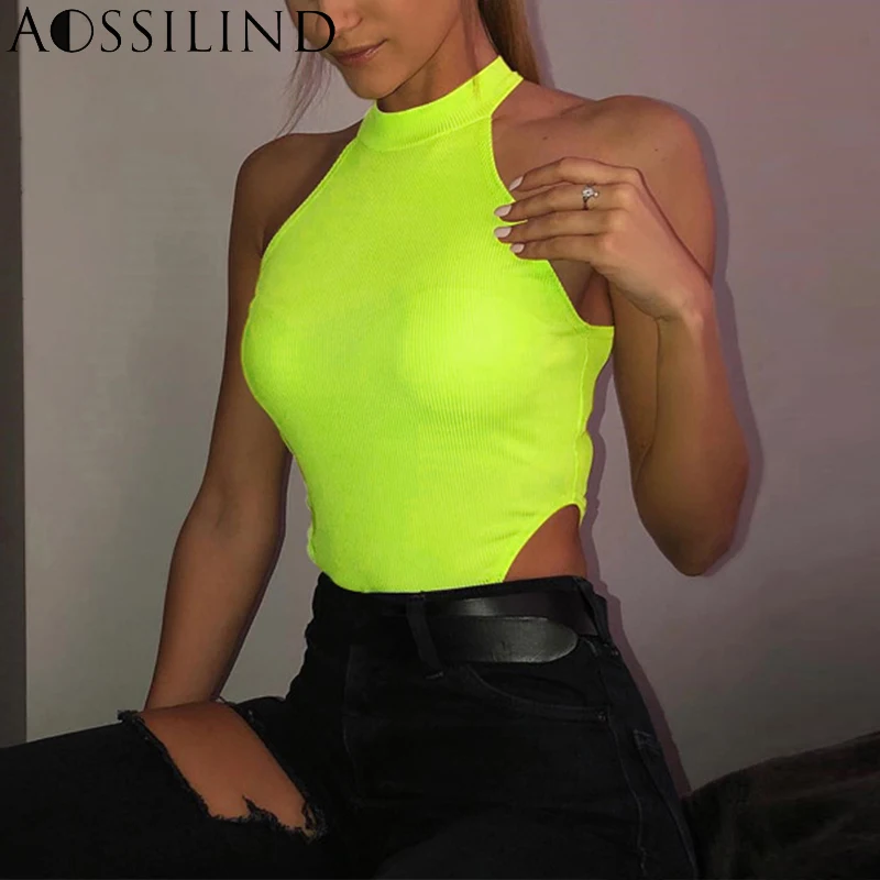 AOSSILIND 2019 الصيف أكمام نحيل ارتداءها النساء س الرقبة ضئيلة Bodycon السروال القصير عارضة بسط داخلية