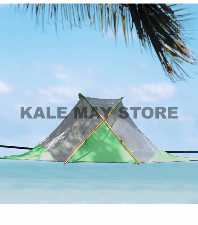 Rede à Prova Tenda para Caminhadas Árvore Suspensa Tenda Ultraleve Pendurado Casa Acampamento Dwaterproof Água 4 Temporada Mochila 220*200cm 6 casa acampamento rede à prova dwaterproof água