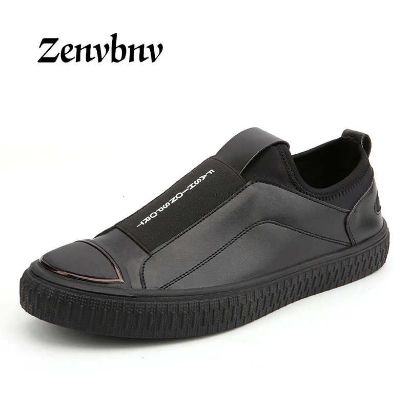 

ZENVBNV Men Casual Shoes Spring/Summer PU Leather Slip On Loafers Fashion Comfortable Flats Men Shoe Luxury Men Loafers 44 size