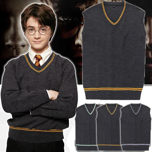 Harry Potter Hufflepuff / Ravenclaw / Slytherin / Gryffindor chaleco