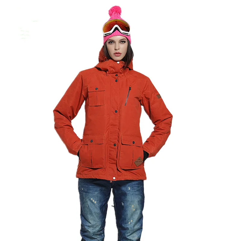 

Free Shipping Warm Waterproof Female Ski Wear Coat Winter Ski Jacket Women Hooded Snowboarding Jacket Thermal Ski Wear In Winter