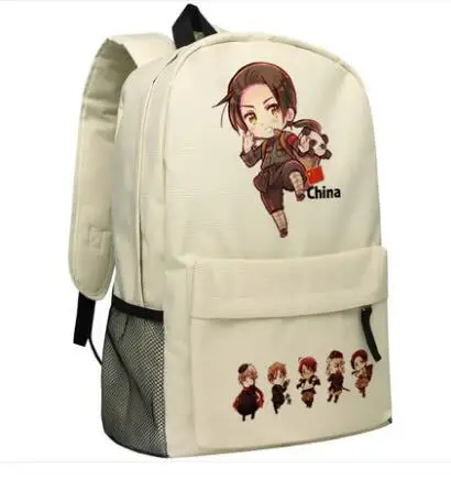 Рюкзак унисекс с героями мультфильмов HIGH Q Axis Powers Hetalia школьный ранец для учеников